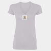 Ladies' SoftStyle® 4.5 oz. Fitted V-Neck T-Shirt Thumbnail